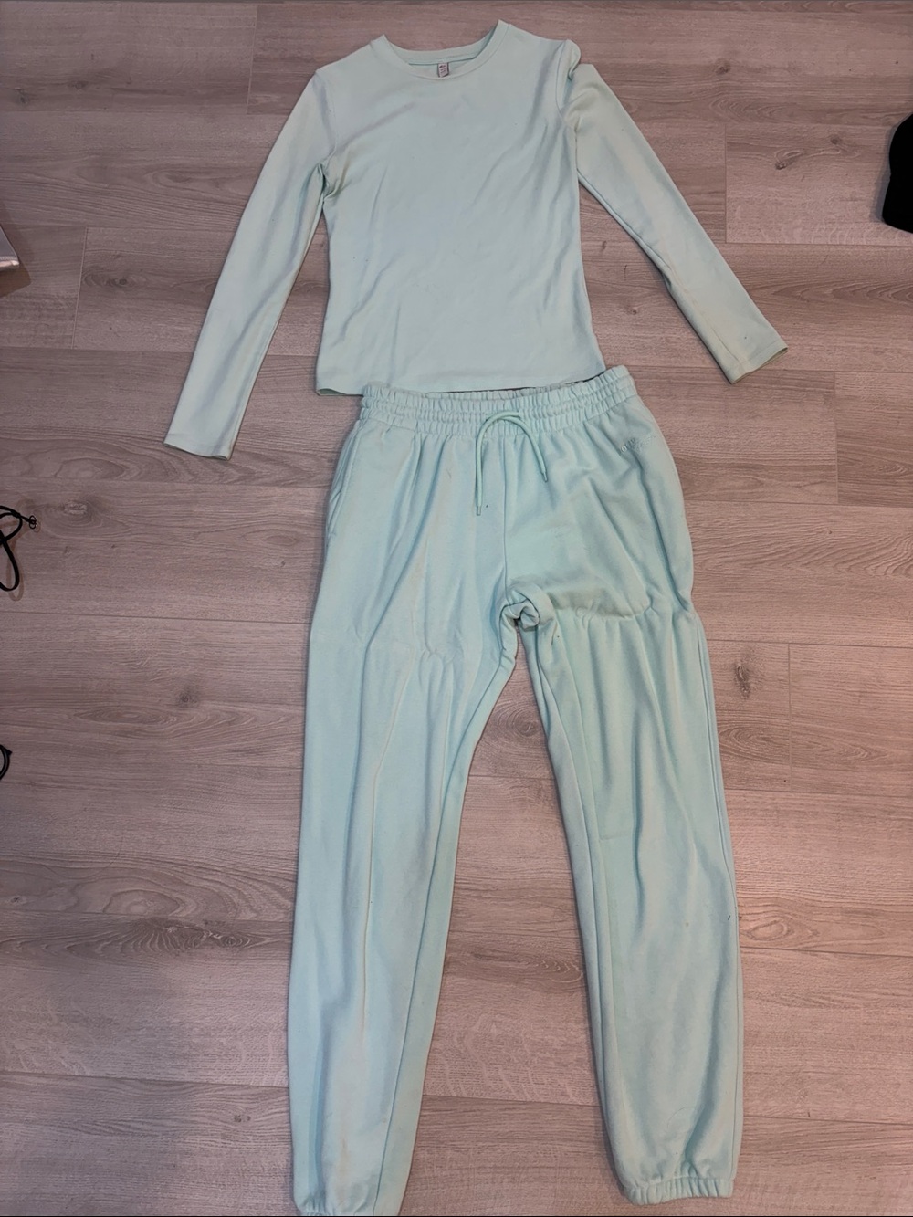 Oh Polly Mint Green Track Pants & Top Set